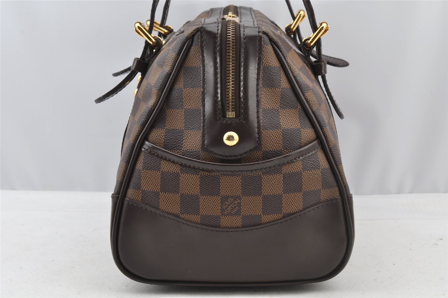 Authentic Louis Vuitton Damier Berkeley Hand Boston Bag Purse N52000 LV 8421I