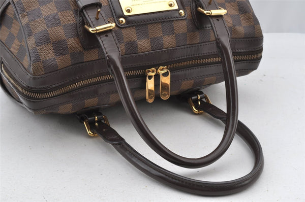 Authentic Louis Vuitton Damier Berkeley Hand Boston Bag Purse N52000 LV 8421I