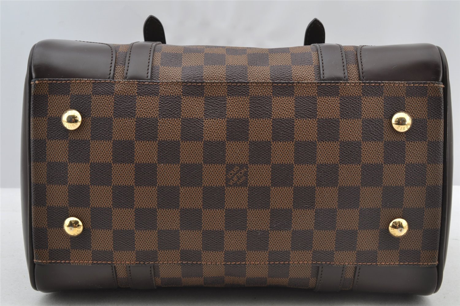 Authentic Louis Vuitton Damier Berkeley Hand Boston Bag Purse N52000 LV 8421I