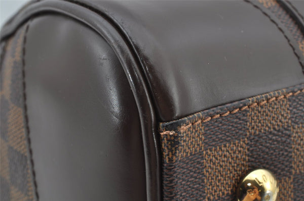 Authentic Louis Vuitton Damier Berkeley Hand Boston Bag Purse N52000 LV 8421I