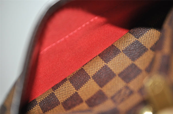 Authentic Louis Vuitton Damier Berkeley Hand Boston Bag Purse N52000 LV 8421I