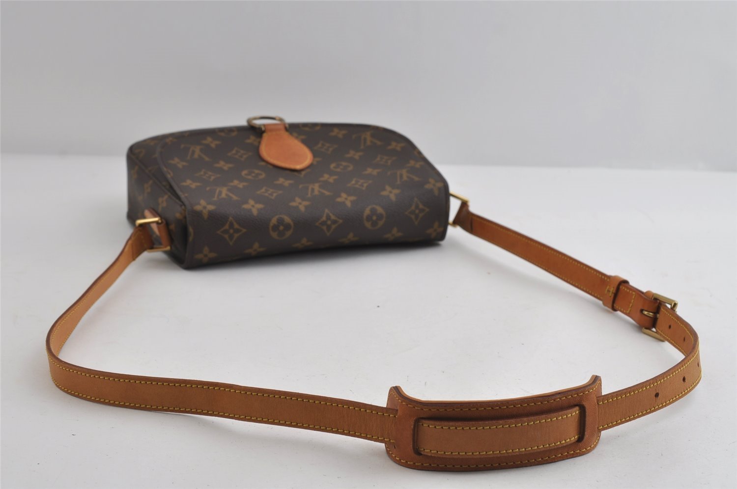 Authentic Louis Vuitton Monogram Saint Cloud GM M51242 Shoulder Cross Bag 8422I