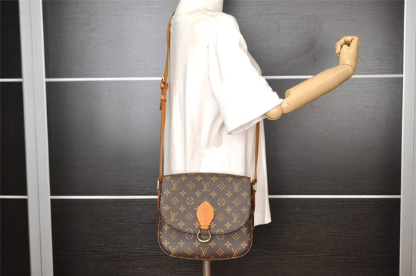 Authentic Louis Vuitton Monogram Saint Cloud GM M51242 Shoulder Cross Bag 8422I
