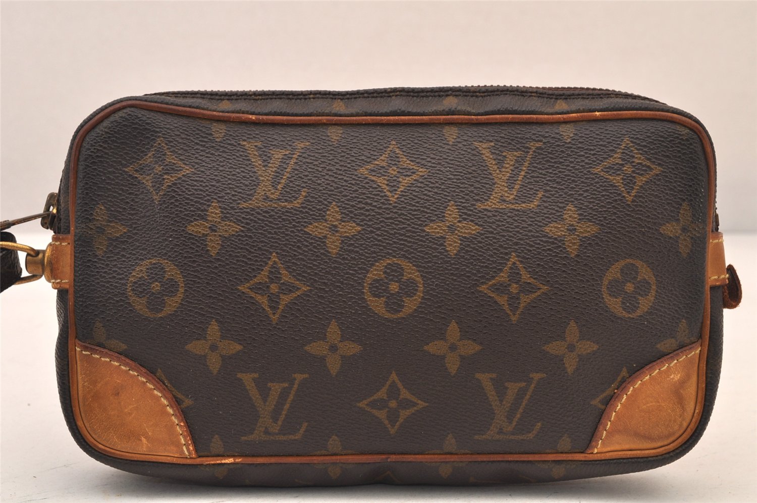 Authentic Louis Vuitton Monogram Marly Dragonne PM M51827 Clutch Hand Bag 8422M