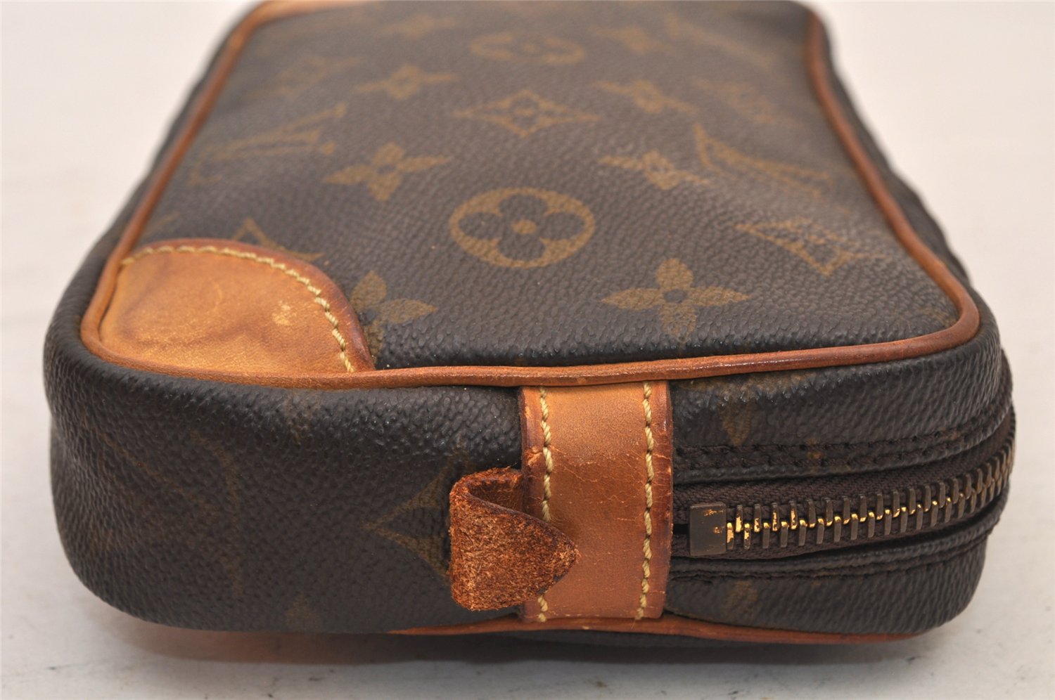 Authentic Louis Vuitton Monogram Marly Dragonne PM M51827 Clutch Hand Bag 8422M