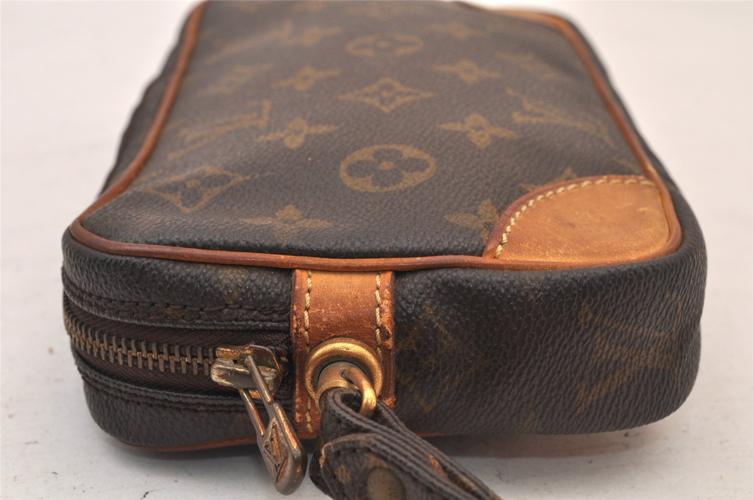 Authentic Louis Vuitton Monogram Marly Dragonne PM M51827 Clutch Hand Bag 8422M