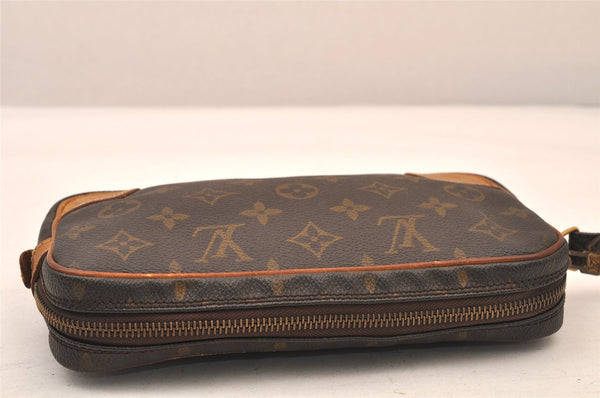 Authentic Louis Vuitton Monogram Marly Dragonne PM M51827 Clutch Hand Bag 8422M