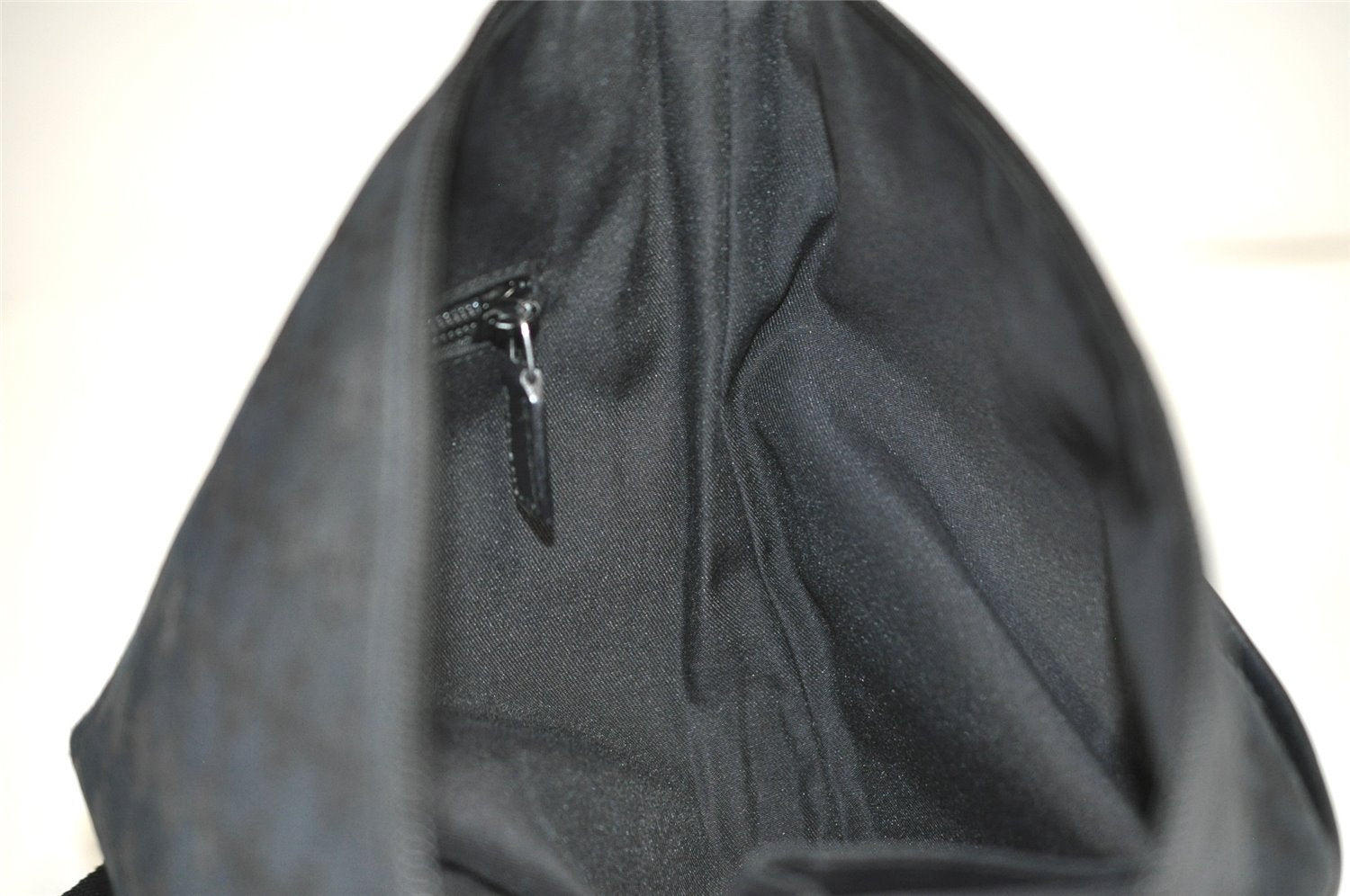 Authentic GUCCI Shoulder Cross Body Bag GG Canvas Leather 145857 Black 8423J