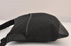Authentic GUCCI Shoulder Cross Body Bag GG Canvas Leather 145857 Black 8423M