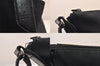Authentic GUCCI Shoulder Cross Body Bag GG Canvas Leather 145857 Black 8423M
