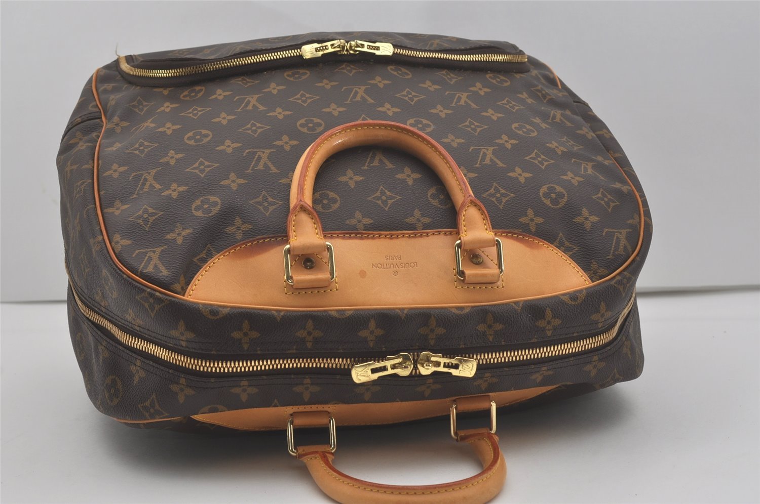 Authentic Louis Vuitton Monogram Evasion PM Boston Travel Bag M41443 LV 8425I