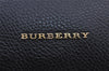 Authentic BURBERRY Vintage Check Backpack Canvas Leather Brown 8425J