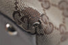 Authentic GUCCI Abbey Shoulder Tote Bag GG Canvas Leather 141470 Brown 8426I