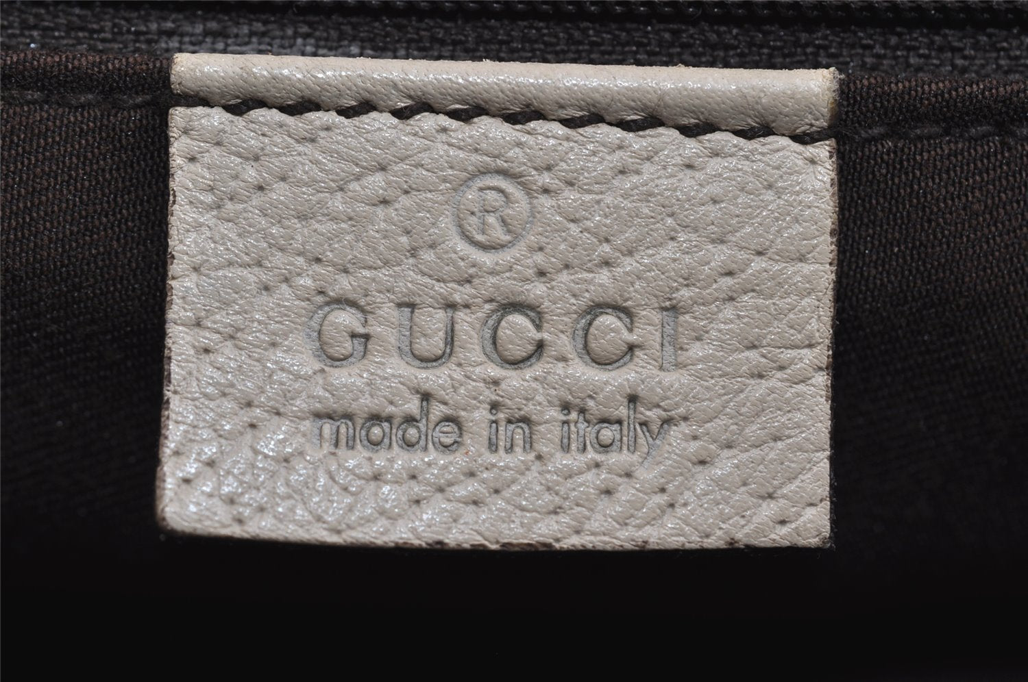 Authentic GUCCI Abbey Shoulder Tote Bag GG Canvas Leather 141470 Brown 8426I