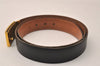 Authentic HERMES Leather Belt Reversible 35.8-37.4" Black Brown 8426J