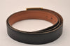 Authentic HERMES Leather Belt Reversible 35.8-37.4" Black Brown 8426J