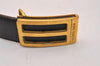 Authentic HERMES Leather Belt Reversible 35.8-37.4" Black Brown 8426J