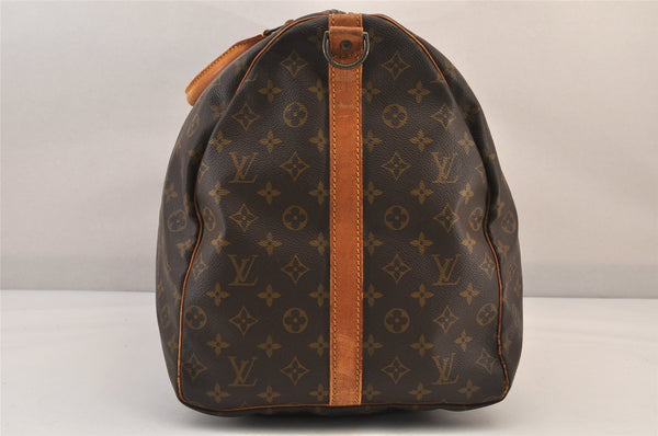 Authentic Louis Vuitton Monogram Keepall Bandouliere 60 M41412 Boston Bag 8426M