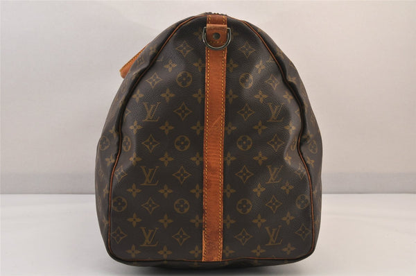 Authentic Louis Vuitton Monogram Keepall Bandouliere 60 M41412 Boston Bag 8426M