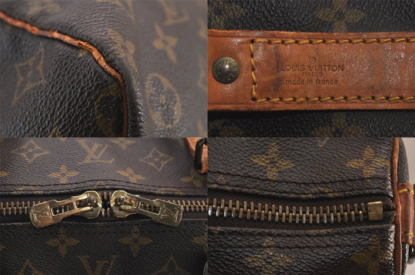 Authentic Louis Vuitton Monogram Keepall Bandouliere 60 M41412 Boston Bag 8426M