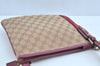 Authentic GUCCI Sherry Line Shoulder Bag GG Canvas Leather 144388 Beige 8427G