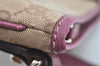Authentic GUCCI Sherry Line Shoulder Bag GG Canvas Leather 144388 Beige 8427G