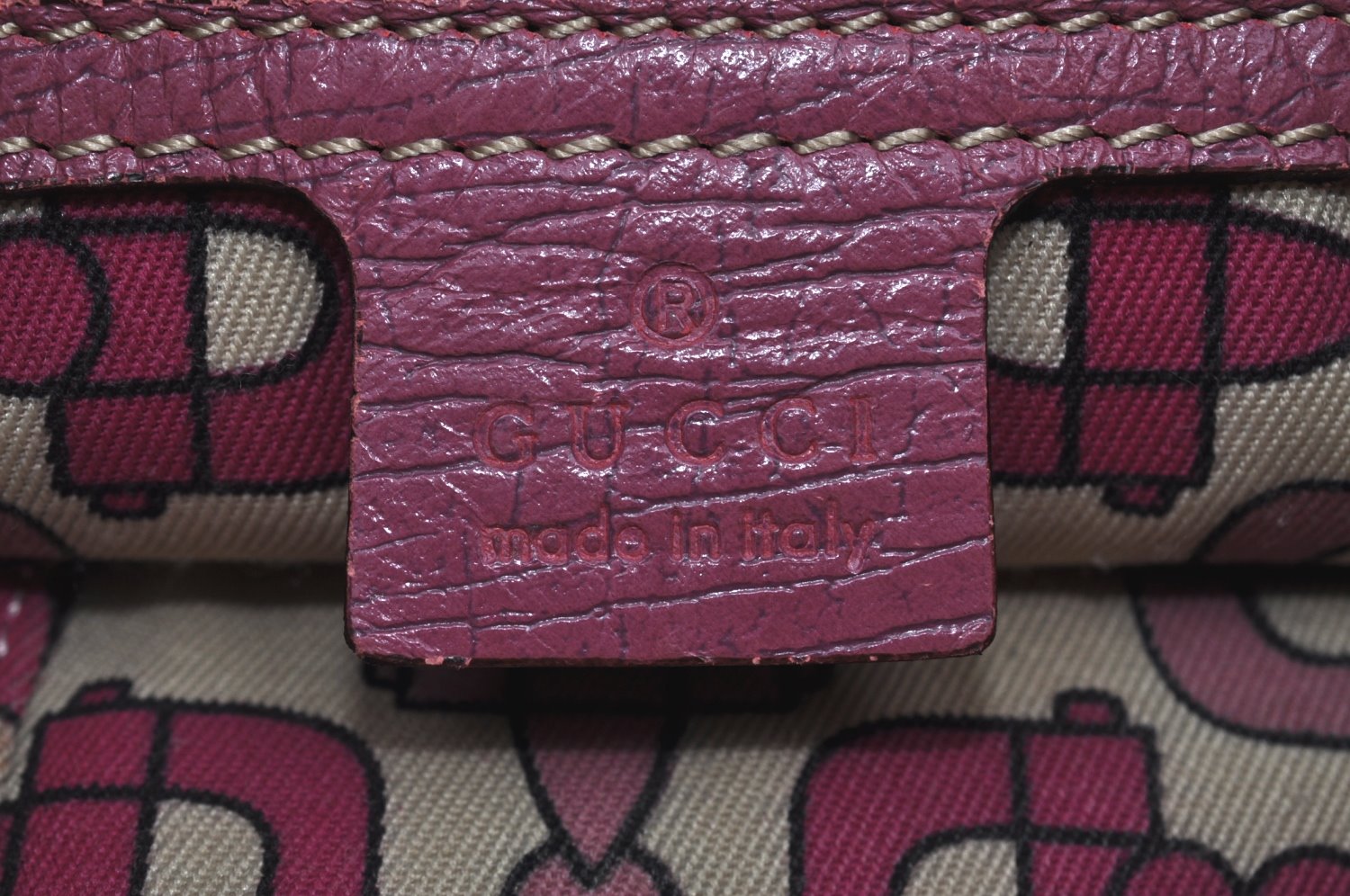 Authentic GUCCI Sherry Line Shoulder Bag GG Canvas Leather 144388 Beige 8427G
