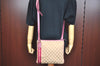 Authentic GUCCI Sherry Line Shoulder Bag GG Canvas Leather 144388 Beige 8427G