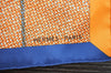 Authentic HERMES Carre 65 Scarf "REGARD DE SOIE" Silk Orange Box 8427I