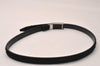 Authentic GUCCI Vintage Belt Unborn Calf Leather 30.3" Black 8428J