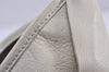 Authentic YVES SAINT LAURENT Saint Tropez Shoulder Hand Bag Leather White 8430J