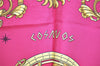 Authentic HERMES Carre 90 Scarf "COSMOS" Silk Purple Pink 8431I