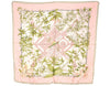 Authentic HERMES Carre 90 Scarf "SERENITE " Silk Beige Pink 8432I