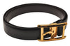 Authentic Cartier Tank de Cartier Belt 35.4-39.4" Leather Black Brown 8432J