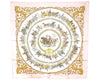 Authentic HERMES Carre 90 Scarf "LA PROMENADE DE LONGCHAMPS" Silk Pink 8433I