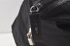 Authentic PRADA Nylon Tessuto Saffiano Leather Travel Boston Bag Black 8433J