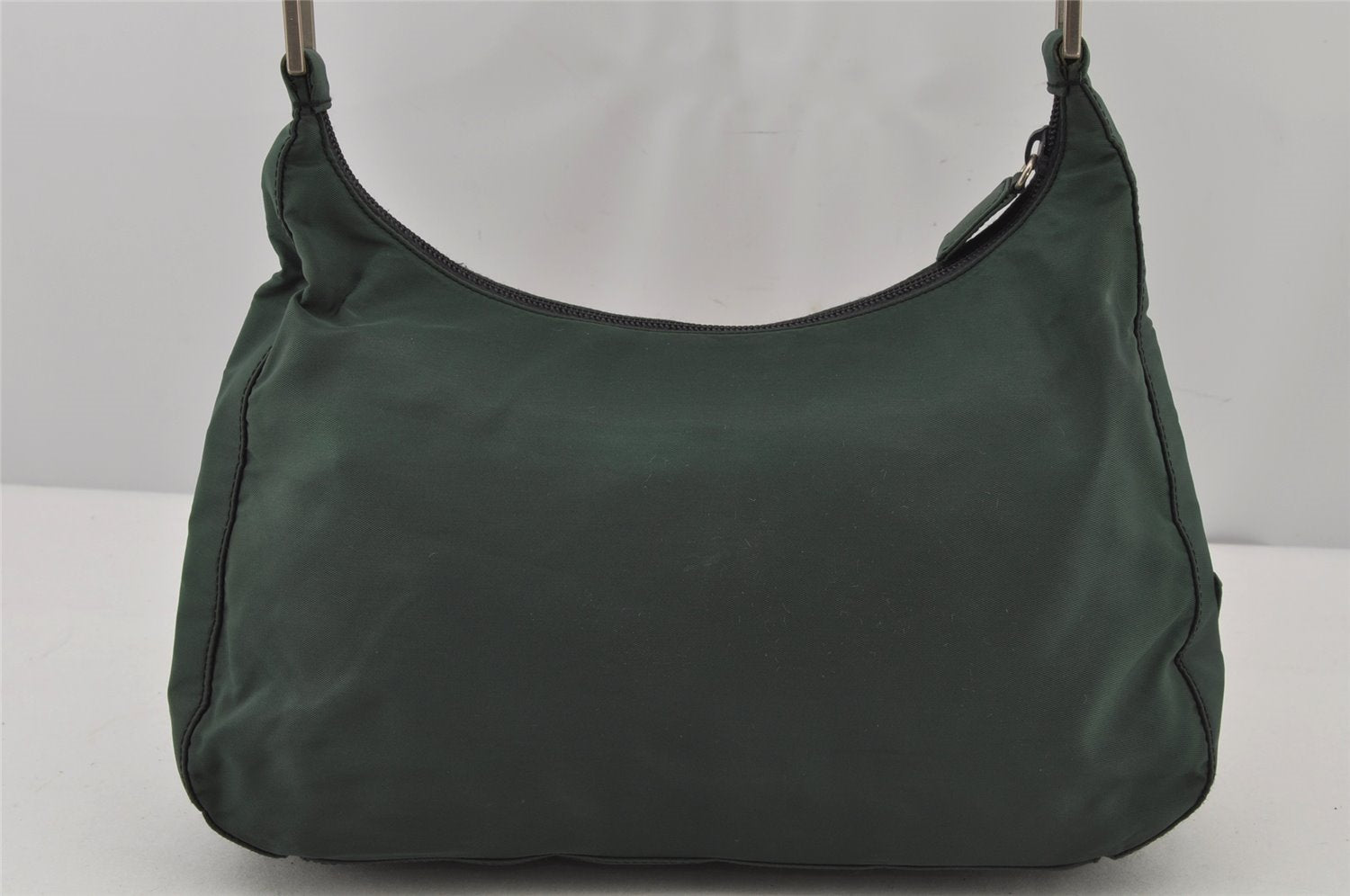 Authentic PRADA Vintage Nylon Tessuto Shoulder Hand Bag Purse Green 8434J