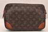 Authentic Louis Vuitton Monogram Compiegne 28 Clutch Hand Bag M51845 LV 8434M