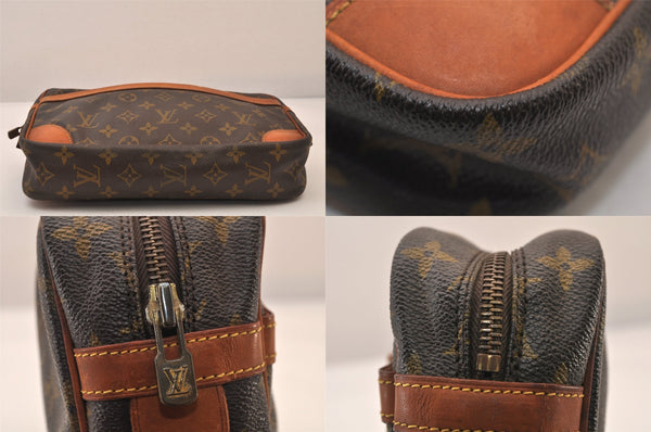 Authentic Louis Vuitton Monogram Compiegne 28 Clutch Hand Bag M51845 LV 8434M