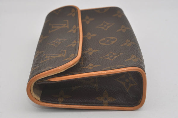 Auth Louis Vuitton Monogram Pochette Florentine Pouch Waist Bag M51855 LV 8435I