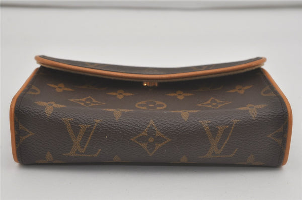 Auth Louis Vuitton Monogram Pochette Florentine Pouch Waist Bag M51855 LV 8435I