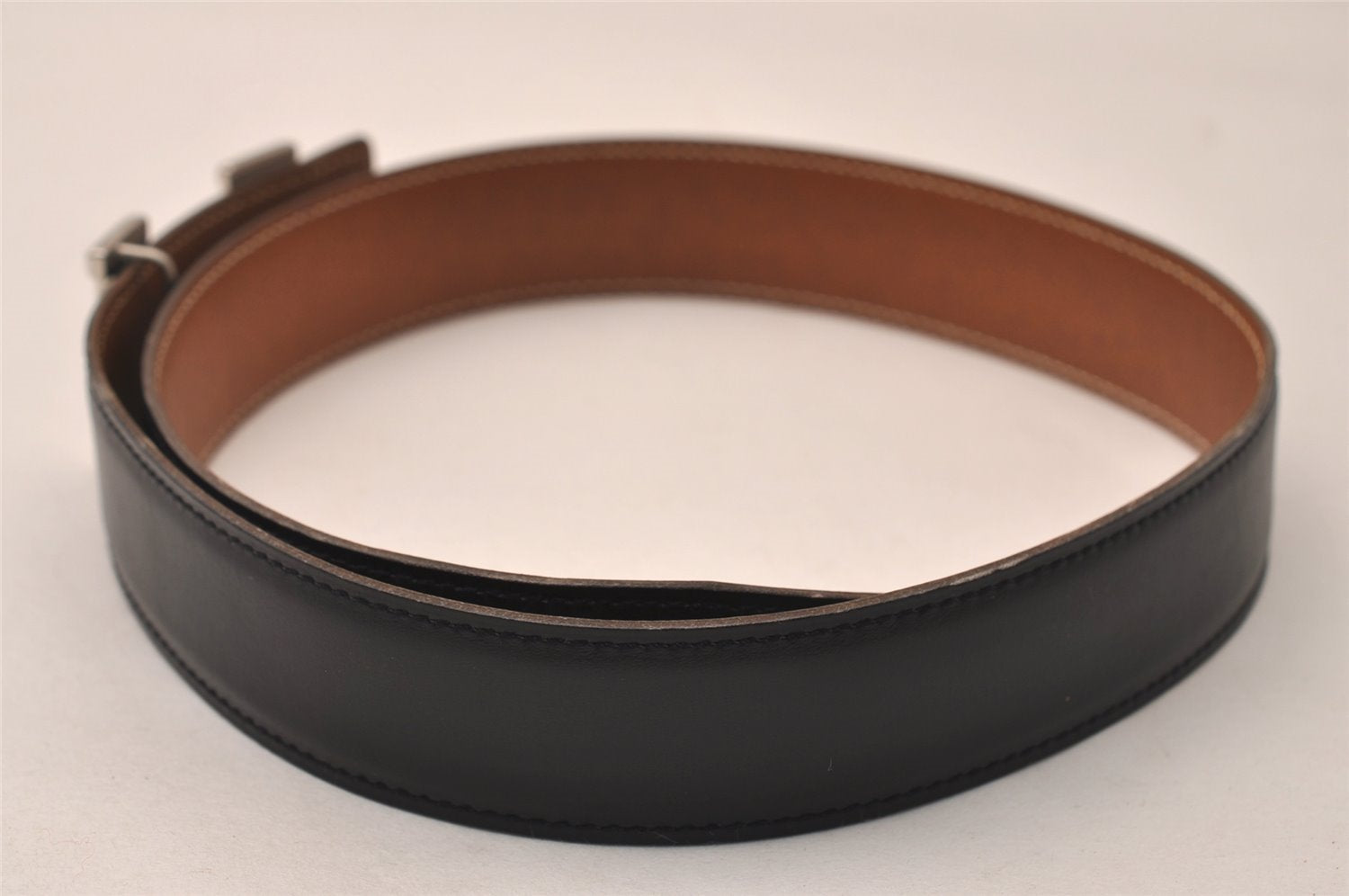 Authentic HERMES Constance Leather Belt Size 65cm 25.6