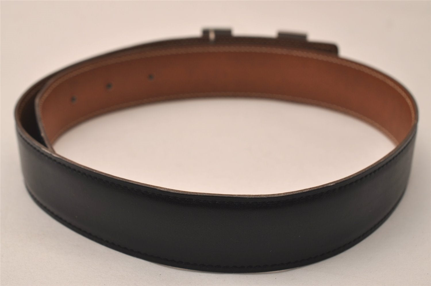 Authentic HERMES Constance Leather Belt Size 65cm 25.6