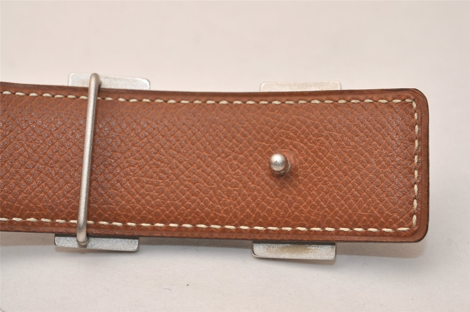 Authentic HERMES Constance Leather Belt Size 65cm 25.6