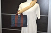 Authentic HERMES Vintage Fourre Tout PM Hand Tote Bag Canvas Navy 8436J