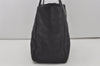 Authentic CHANEL New Travel Line Shoulder Tote Bag Nylon Leather Black 8438I
