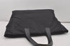 Authentic CHANEL New Travel Line Shoulder Tote Bag Nylon Leather Black 8438I