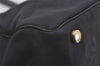 Authentic CHANEL New Travel Line Shoulder Tote Bag Nylon Leather Black 8438I