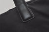 Authentic CHANEL New Travel Line Shoulder Tote Bag Nylon Leather Black 8438I