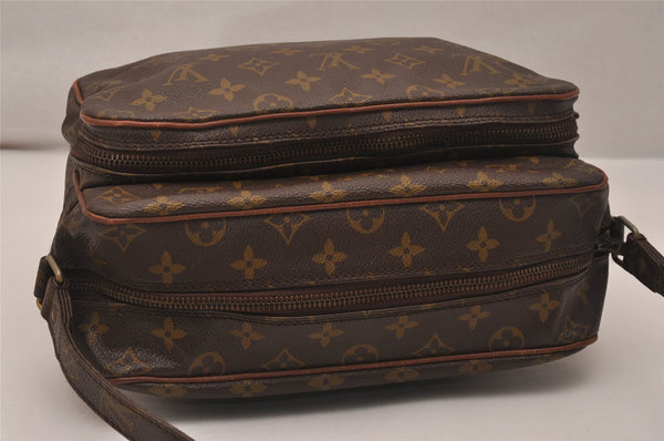 Authentic Louis Vuitton Monogram Nile Shoulder Cross Body Bag Old Model LV 8438J